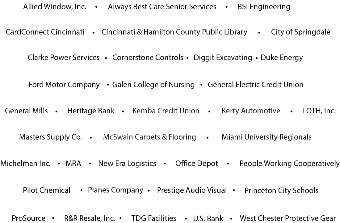 Sponsors' logos on banner